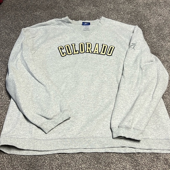 Reebok Other - Reebok Heisman Colorado Spellout Gray Sweatshirt Size XXL